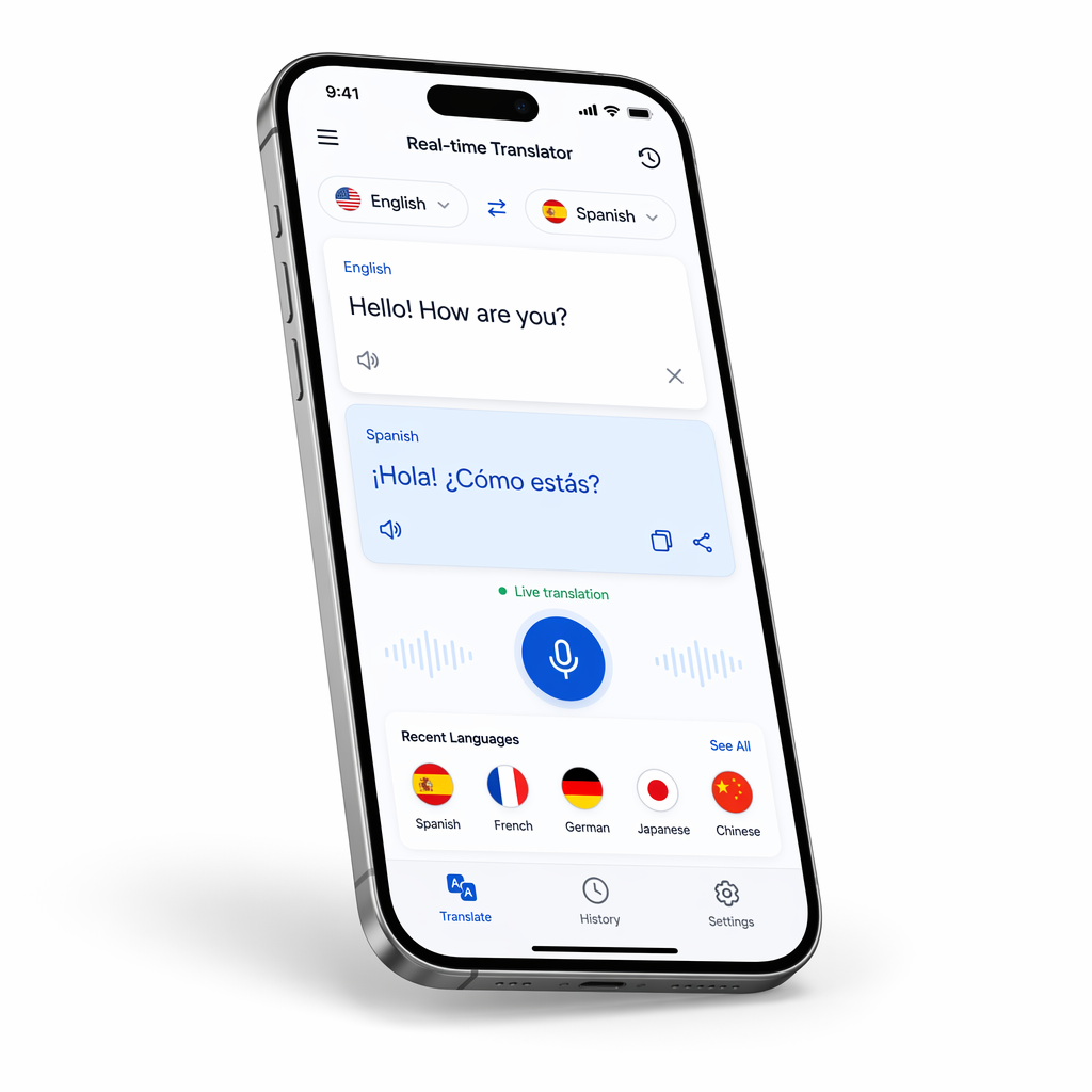 LinguaPods mobile app interface